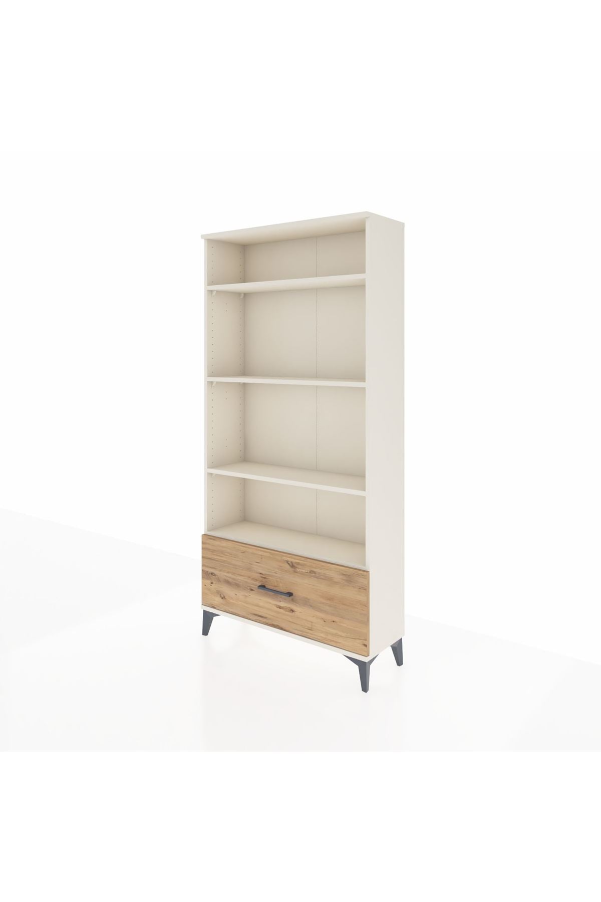 Arges Dolap 4 Raflı Tek Çekmeceli 88x30x182 - S24M044V3A