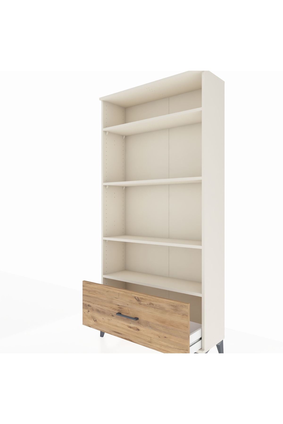 Arges Dolap 4 Raflı Tek Çekmeceli 88x30x182 - S24M044V3A