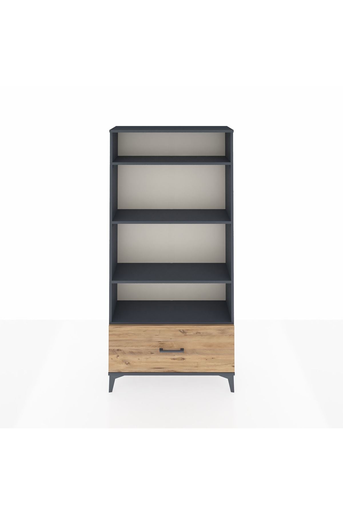 Arges Dolap 4 Raflı Tek Çekmeceli 88x30x182 - S24M044V6A
