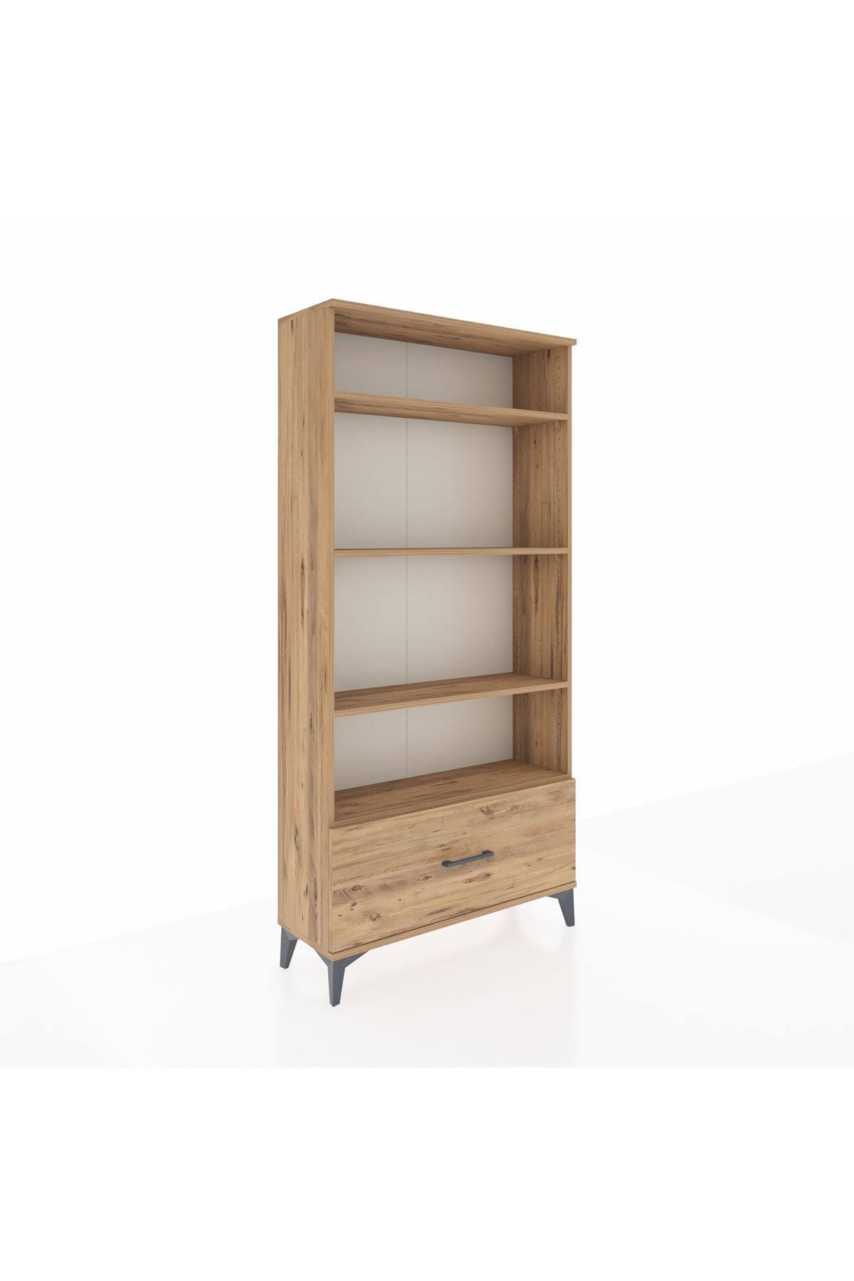 Arges Dolap 4 Raflı Tek Çekmeceli 88x30x182 - S24M044V9A