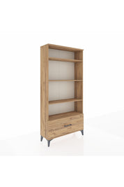 Arges Dolap 4 Raflı Tek Çekmeceli 88x30x182 - S24M044V9A