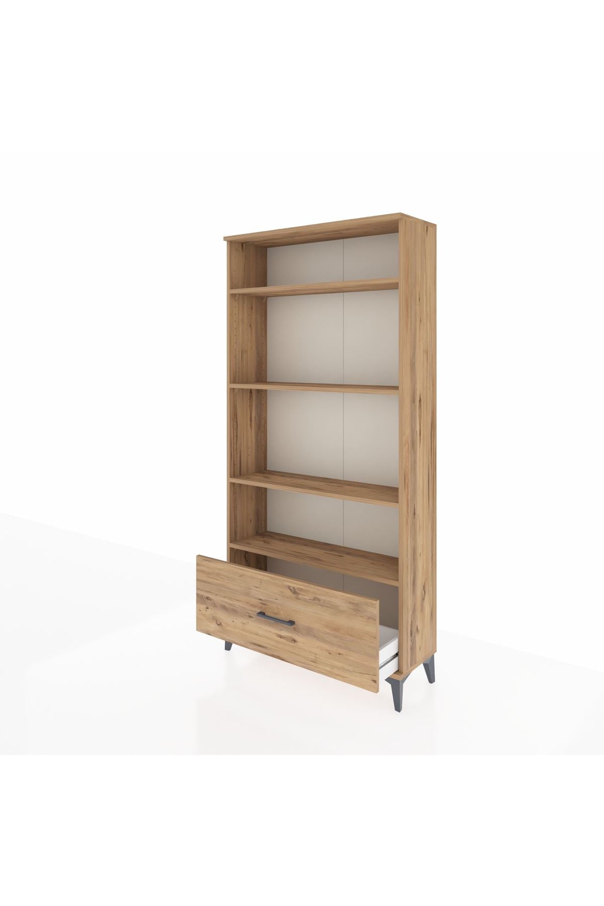 Arges Dolap 4 Raflı Tek Çekmeceli 88x30x182 - S24M044V9A