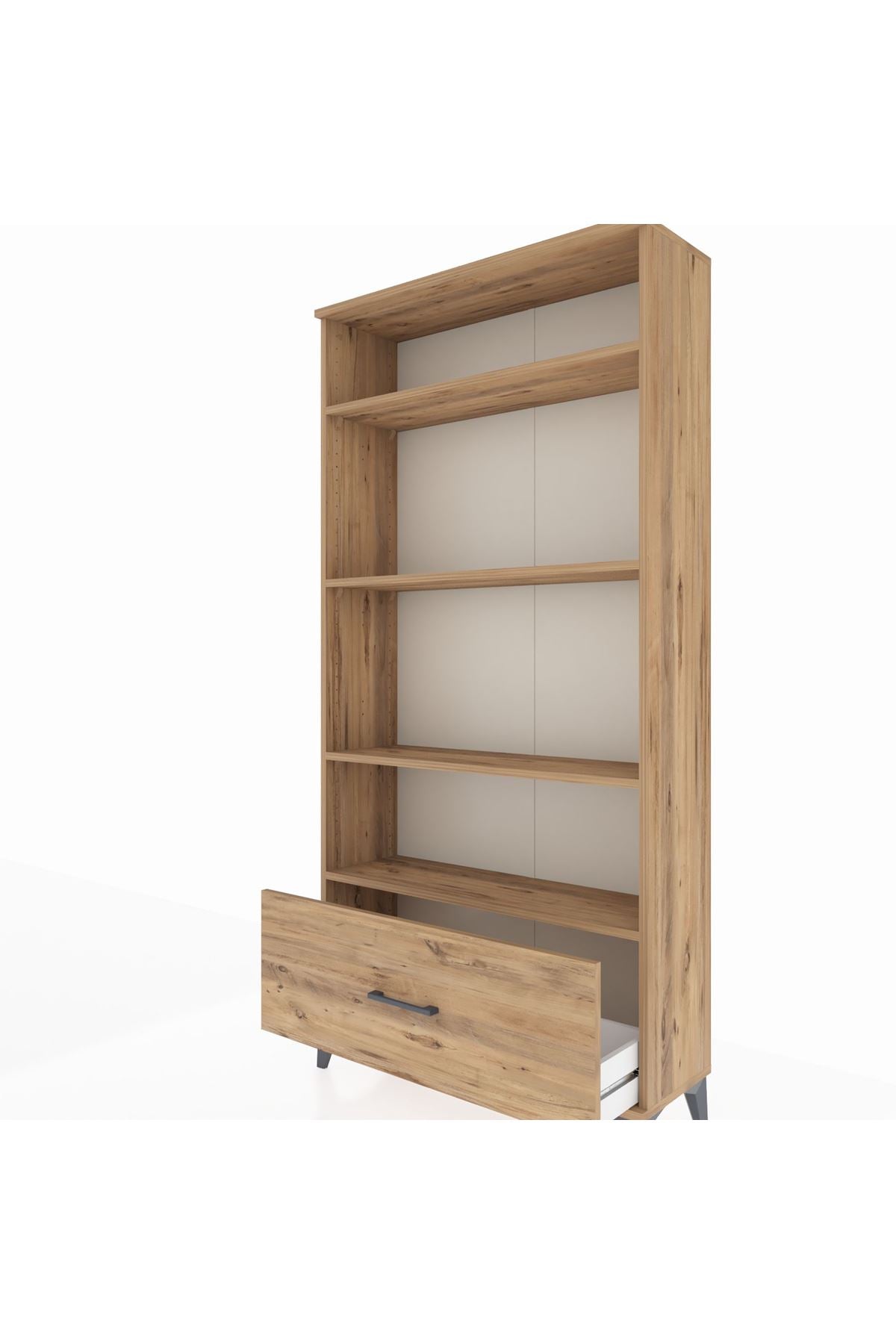Arges Dolap 4 Raflı Tek Çekmeceli 88x30x182 - S24M044V9A