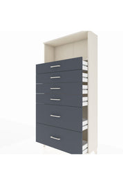 Arges Dolap Tek Raflı 6 Çekmeceli 88x30x182 - S24M045V2A