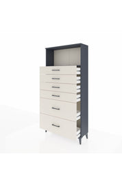 Arges Dolap Tek Raflı 6 Çekmeceli 88x30x182 - S24M045V4A