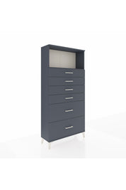 Arges Dolap Tek Raflı 6 Çekmeceli 88x30x182 - S24M045V5A