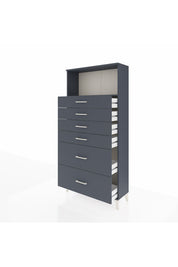Arges Dolap Tek Raflı 6 Çekmeceli 88x30x182 - S24M045V5A