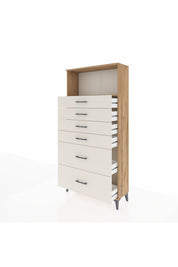 Arges Dolap Tek Raflı 6 Çekmeceli 88x30x182 - S24M045V7A