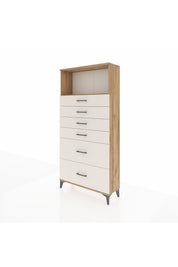 Arges Dolap Tek Raflı 6 Çekmeceli 88x30x182 - S24M045V7A