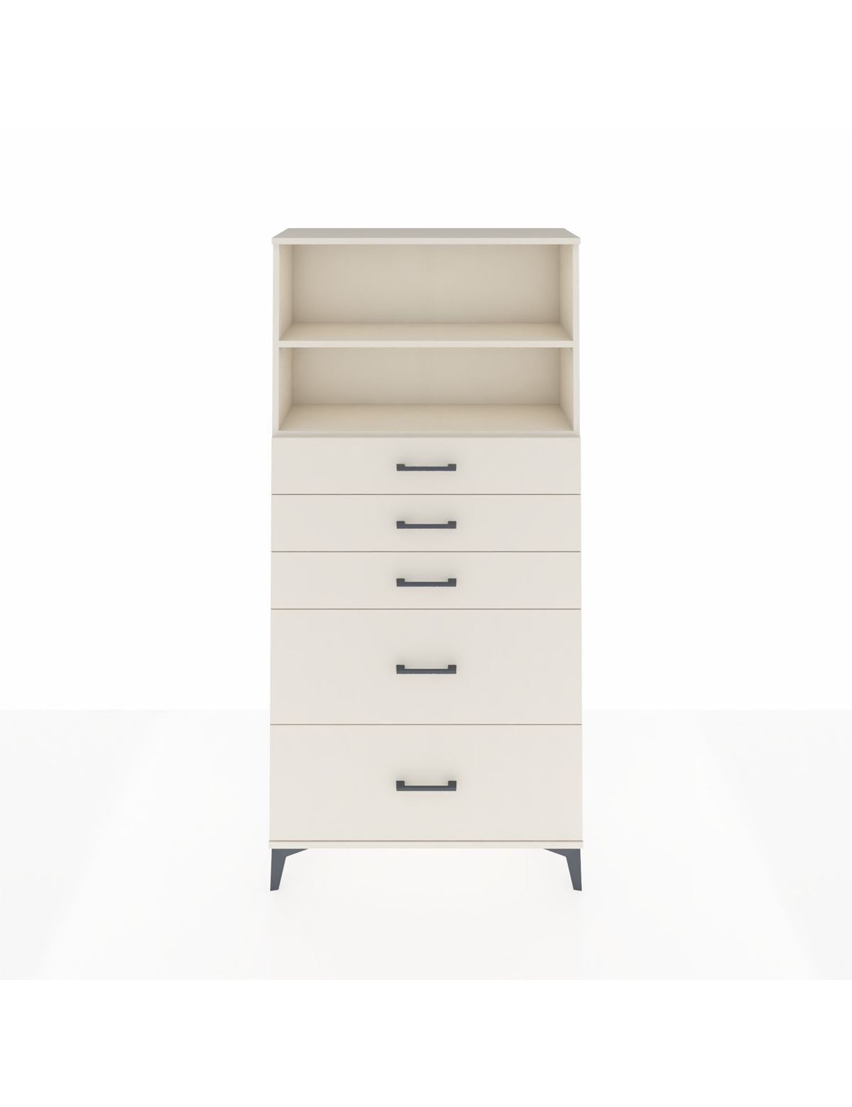 Arges Dolap 2 Raflı 5 Çekmeceli 88x30x182 - S24M046V1A