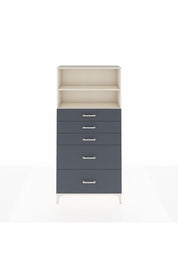 Arges Dolap 2 Raflı 5 Çekmeceli 88x30x182 - S24M046V2A
