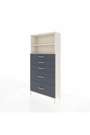 Arges Dolap 2 Raflı 5 Çekmeceli 88x30x182 - S24M046V2A