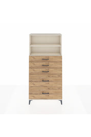 Arges Dolap 2 Raflı 5 Çekmeceli 88x30x182 - S24M046V3A