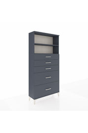 Arges Dolap 2 Raflı 5 Çekmeceli 88x30x182 - S24M046V5A