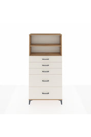 Arges Dolap 2 Raflı 5 Çekmeceli 88x30x182 - S24M046V7A