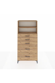 Arges Dolap 2 Raflı 5 Çekmeceli 88x30x182 - S24M046V9A