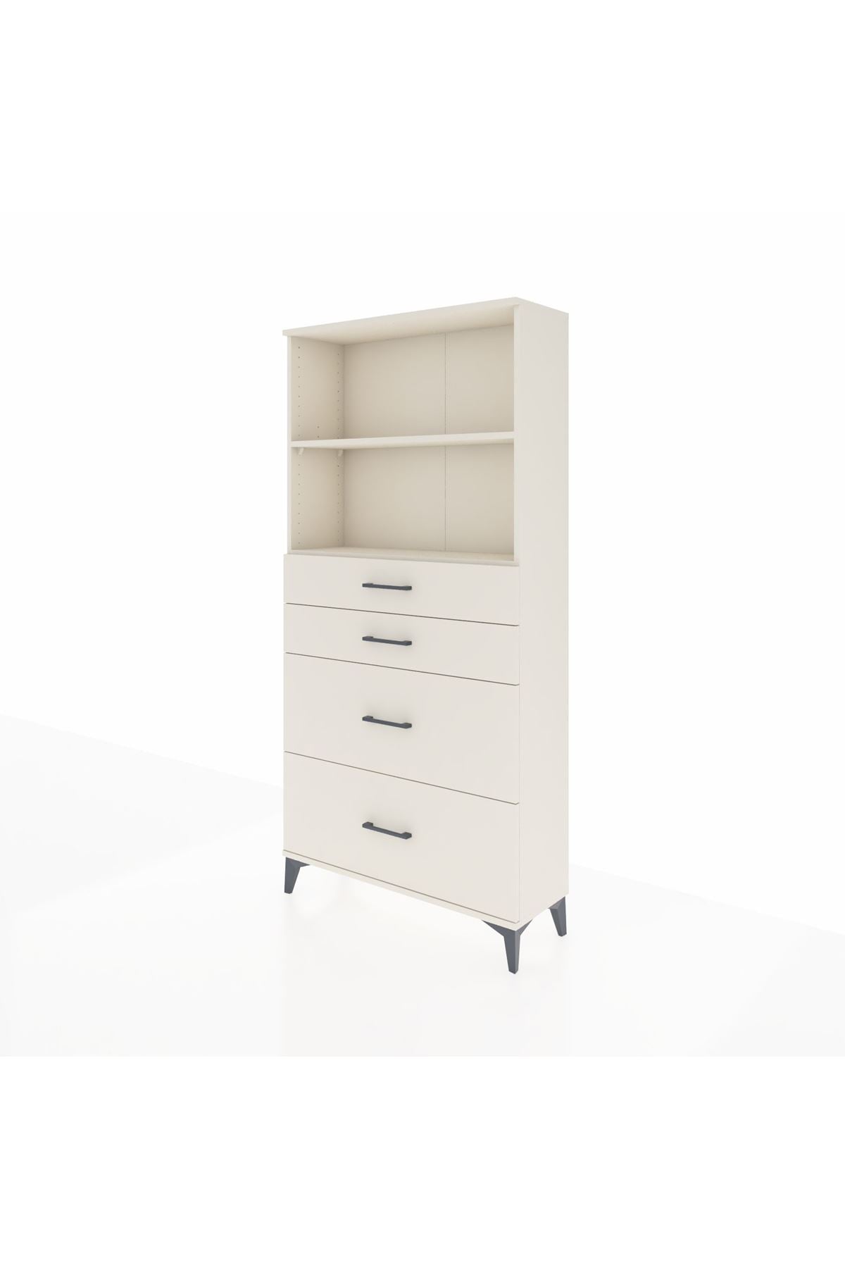 Arges Dolap 2 Raflı 4 Çekmeceli 88x30x182 - S24M047V1A