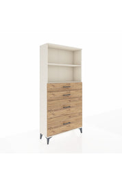 Arges Dolap 2 Raflı 4 Çekmeceli 88x30x182 - S24M047V3A