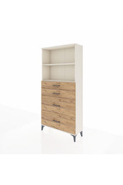 Arges Dolap 2 Raflı 4 Çekmeceli 88x30x182 - S24M047V3A