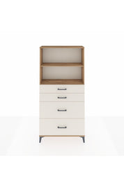 Arges Dolap 2 Raflı 4 Çekmeceli 88x30x182 - S24M047V7A