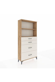 Arges Dolap 2 Raflı 4 Çekmeceli 88x30x182 - S24M047V7A