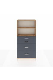 Arges Dolap 2 Raflı 4 Çekmeceli 88x30x182 - S24M047V8A