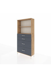 Arges Dolap 2 Raflı 4 Çekmeceli 88x30x182 - S24M047V8A