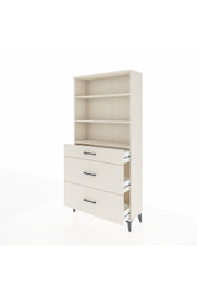 Arges Dolap 3 Raflı 3 Çekmeceli 88x30x182 - S24M048V1A
