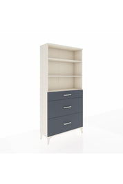 Arges Dolap 3 Raflı 3 Çekmeceli 88x30x182 - S24M048V2A
