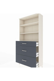 Arges Dolap 3 Raflı 3 Çekmeceli 88x30x182 - S24M048V2A