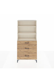Arges Dolap 3 Raflı 3 Çekmeceli 88x30x182 - S24M048V3A