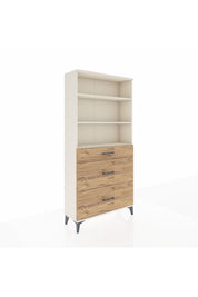 Arges Dolap 3 Raflı 3 Çekmeceli 88x30x182 - S24M048V3A