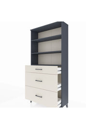Arges Dolap 3 Raflı 3 Çekmeceli 88x30x182 - S24M048V4A