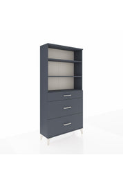Arges Dolap 3 Raflı 3 Çekmeceli 88x30x182 - S24M048V5A