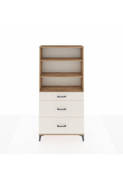 Arges Dolap 3 Raflı 3 Çekmeceli 88x30x182 - S24M048V7A
