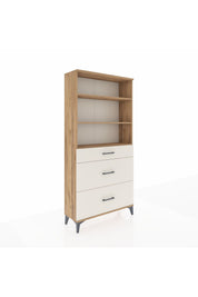 Arges Dolap 3 Raflı 3 Çekmeceli 88x30x182 - S24M048V7A