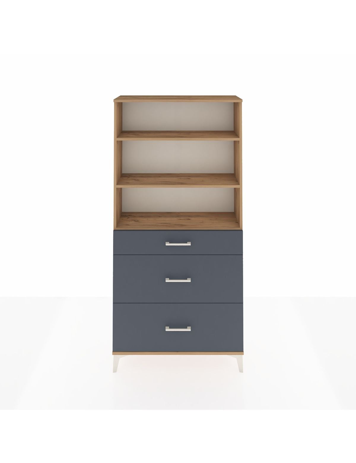 Arges Dolap 3 Raflı 3 Çekmeceli 88x30x182 - S24M048V8A