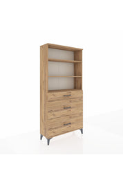 Arges Dolap 3 Raflı 3 Çekmeceli 88x30x182 - S24M048V9A