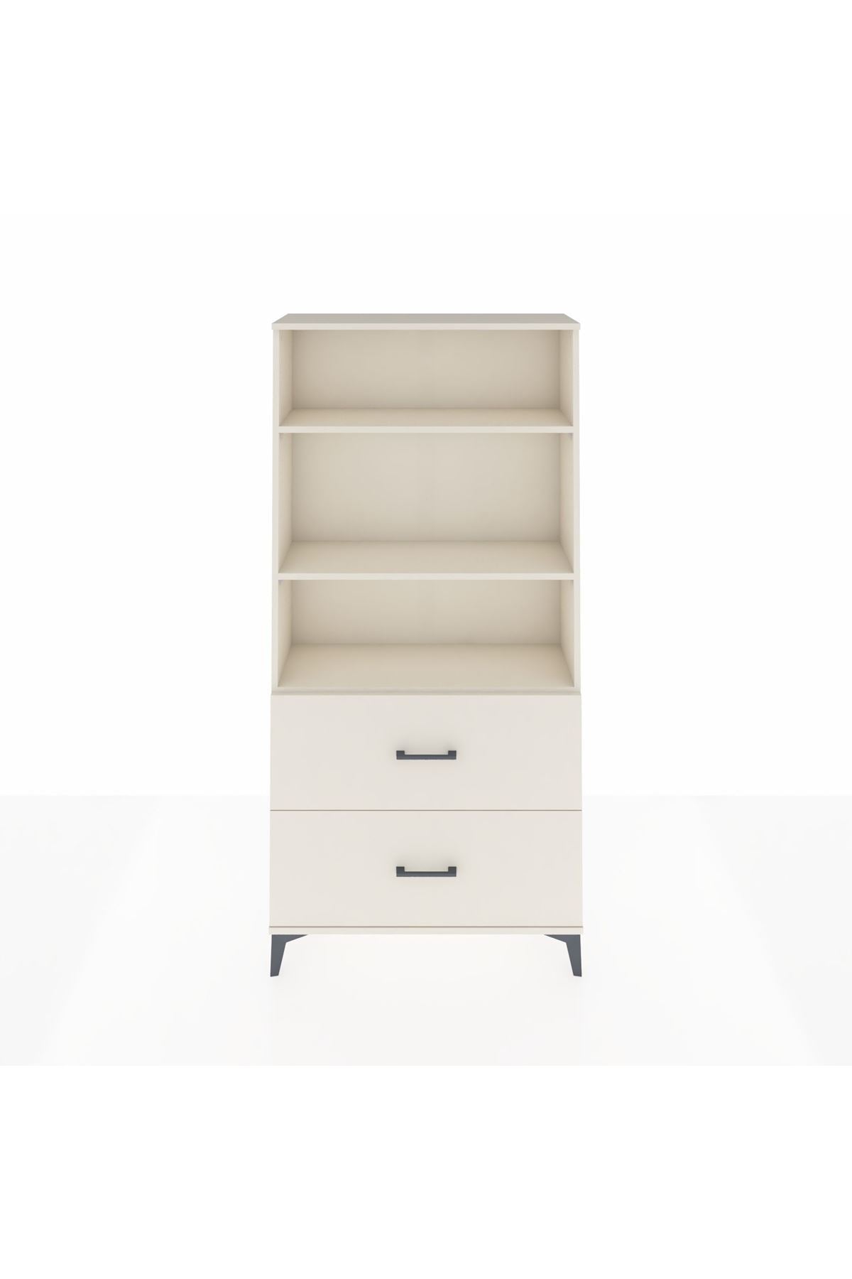 Arges Dolap 3 Raflı 2 Çekmeceli 88x30x182 - S24M049V1A