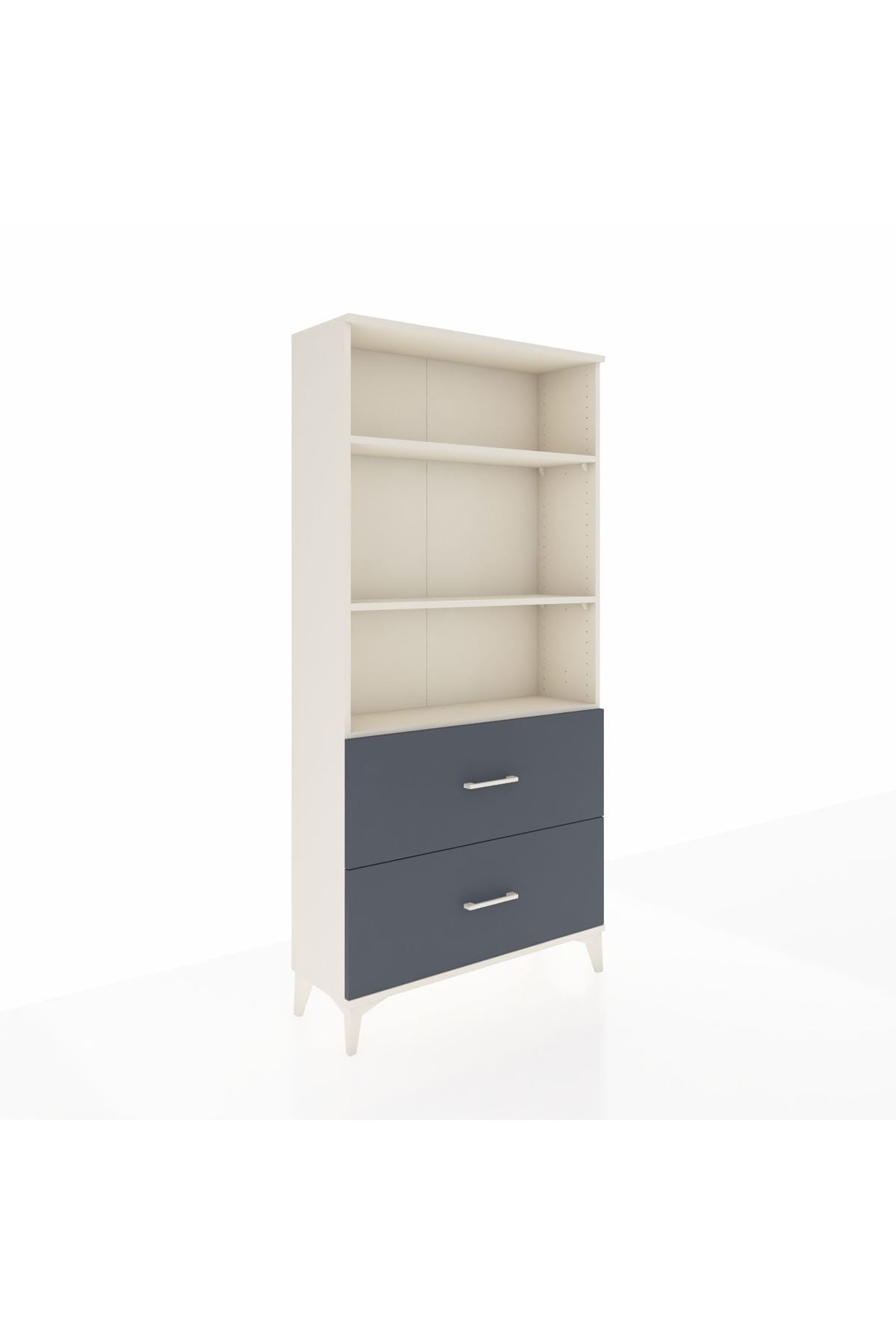 Arges Dolap 3 Raflı 2 Çekmeceli 88x30x182 - S24M049V2A