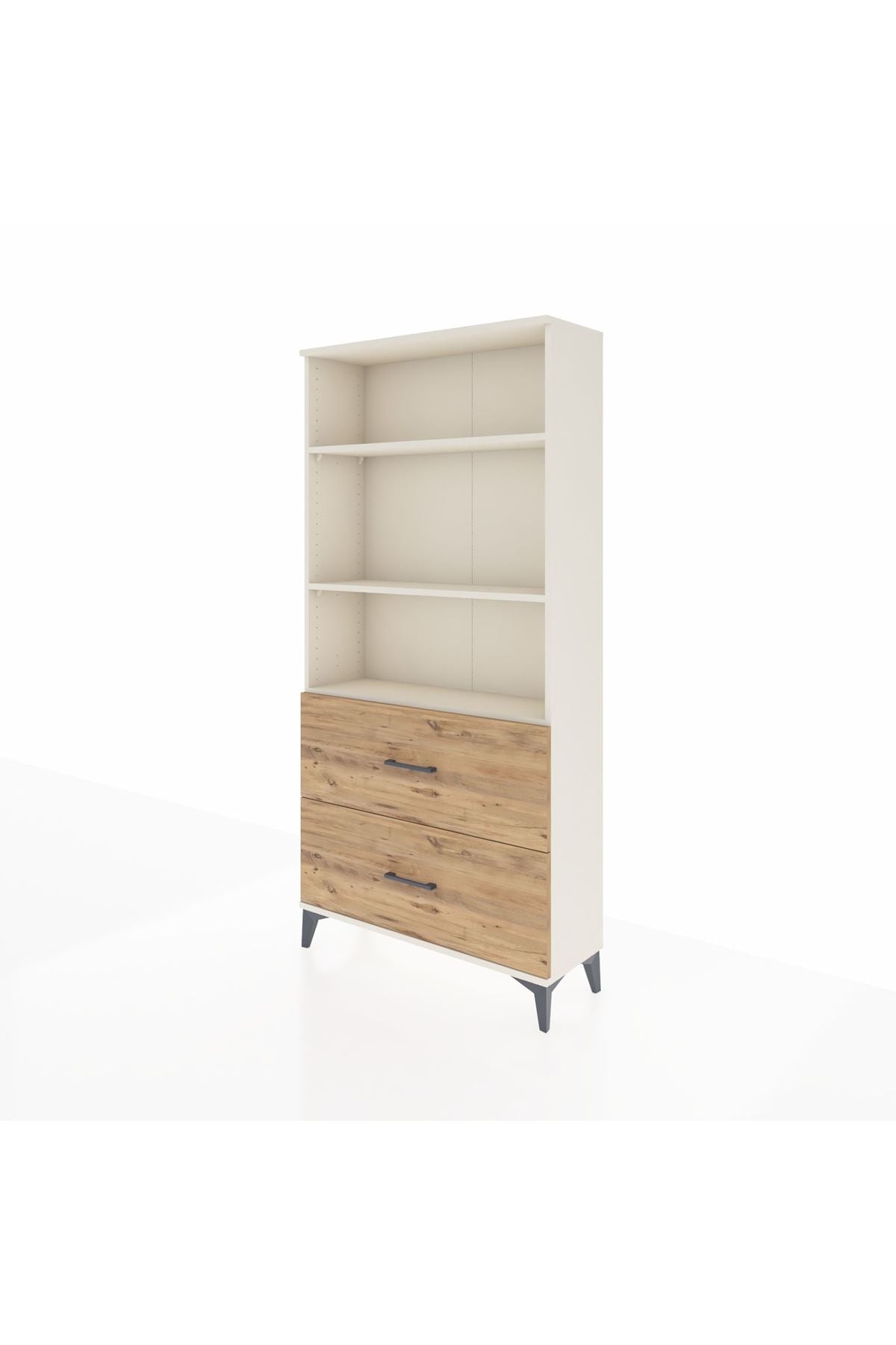 Arges Dolap 3 Raflı 2 Çekmeceli 88x30x182 - S24M049V3A