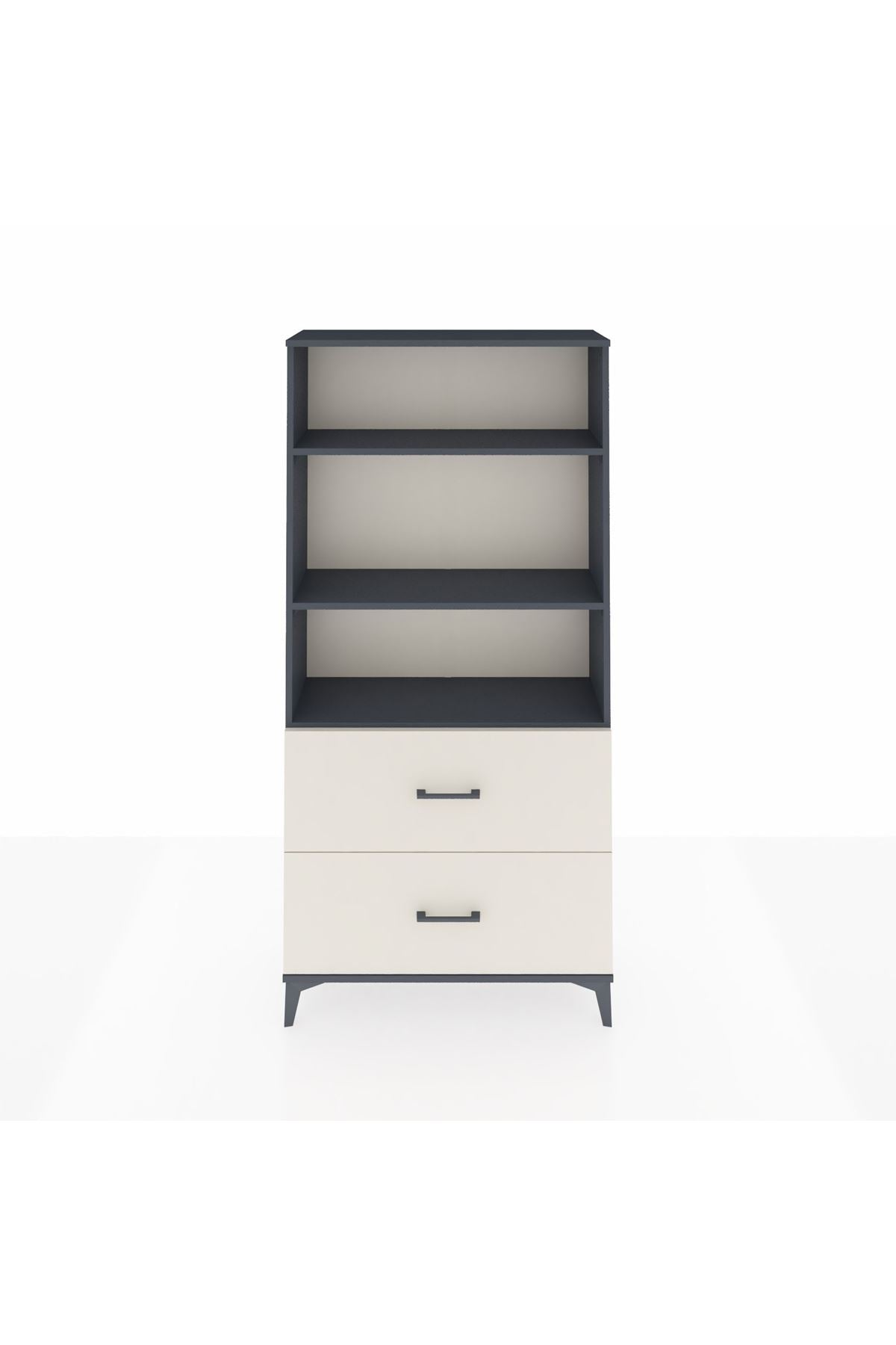 Arges Dolap 3 Raflı 2 Çekmeceli 88x30x182 - S24M049V4A