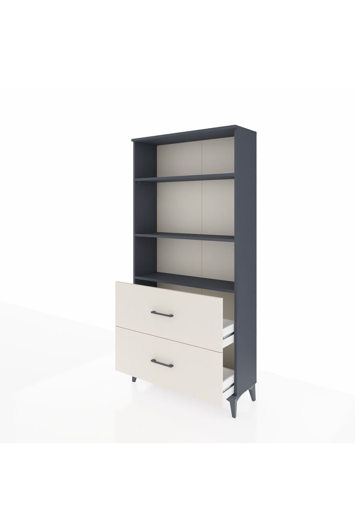 Arges Dolap 3 Raflı 2 Çekmeceli 88x30x182 - S24M049V4A