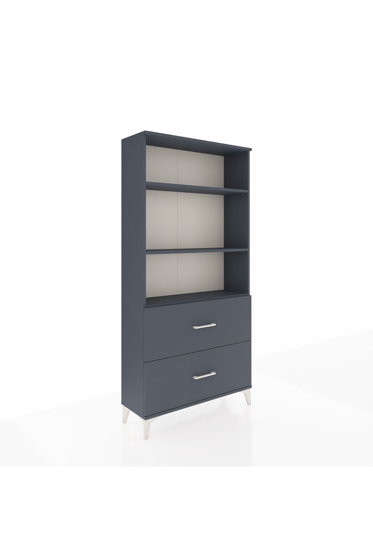 Arges Dolap 3 Raflı 2 Çekmeceli 88x30x182 - S24M049V5A