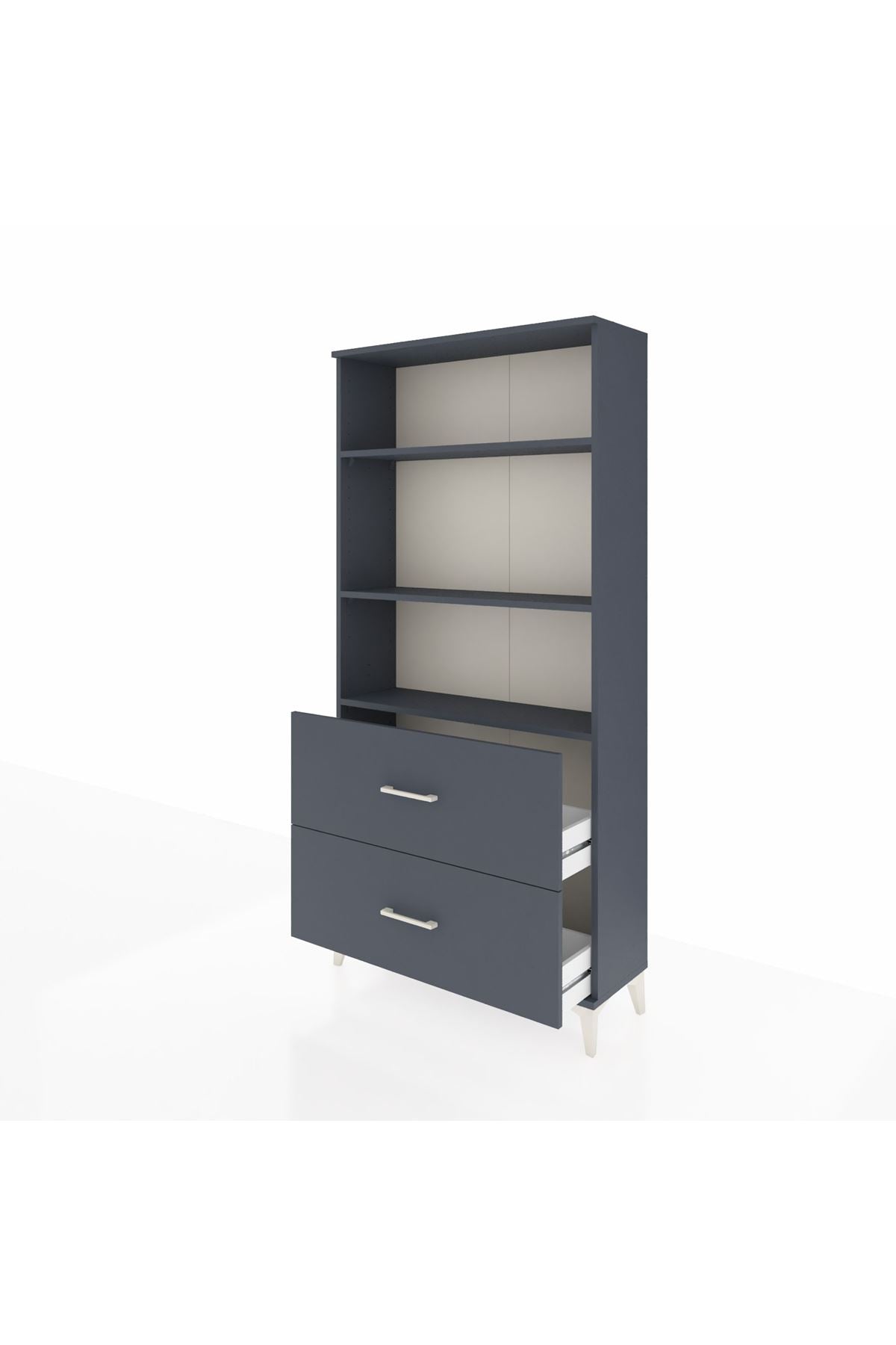 Arges Dolap 3 Raflı 2 Çekmeceli 88x30x182 - S24M049V5A