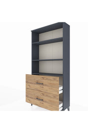 Arges Dolap 3 Raflı 2 Çekmeceli 88x30x182 - S24M049V6A