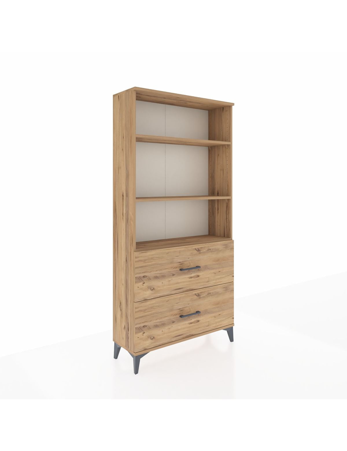 Arges Dolap 3 Raflı 2 Çekmeceli 88x30x182 - S24M049V9A