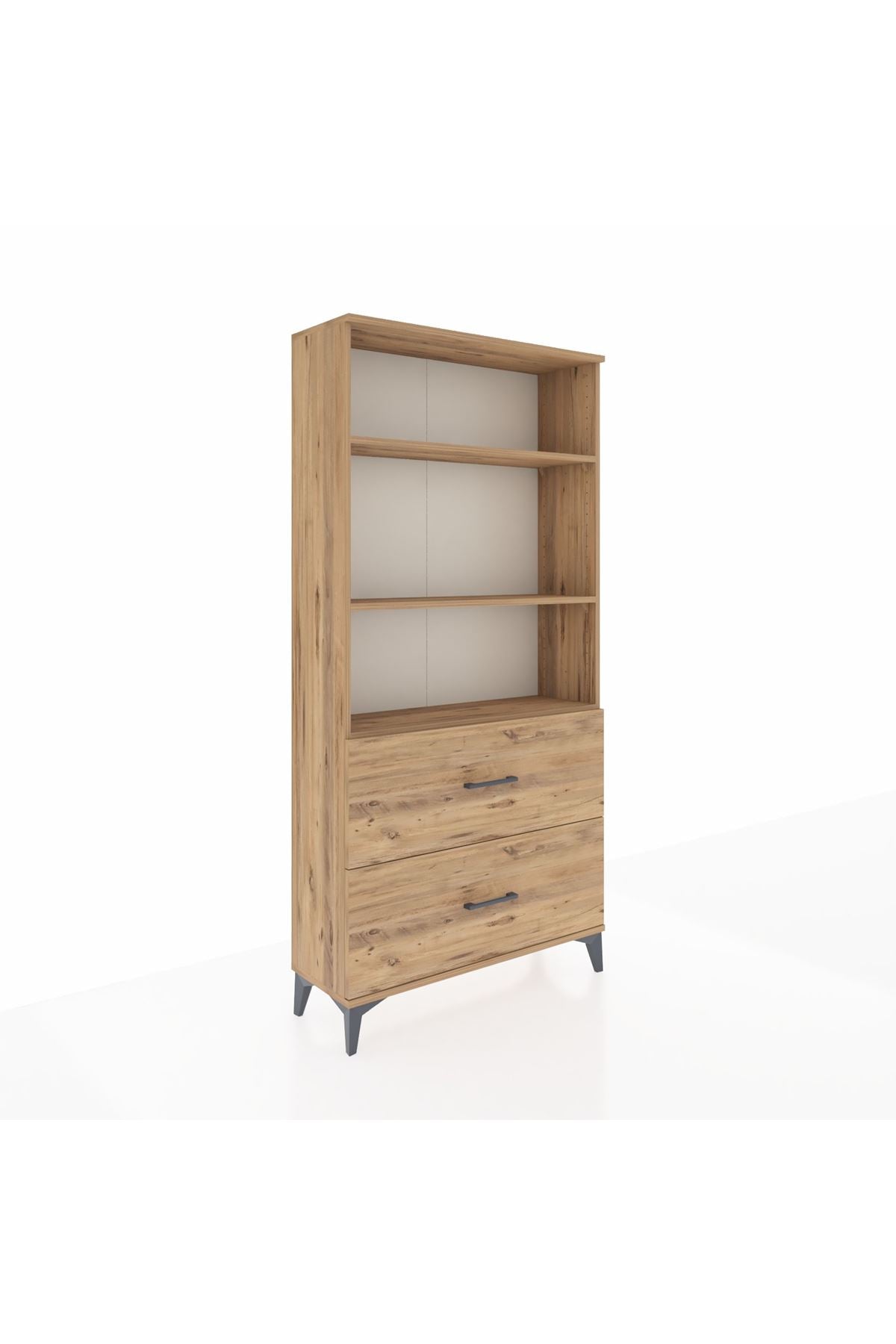 Arges Dolap 3 Raflı 2 Çekmeceli 88x30x182 - S24M049V9A