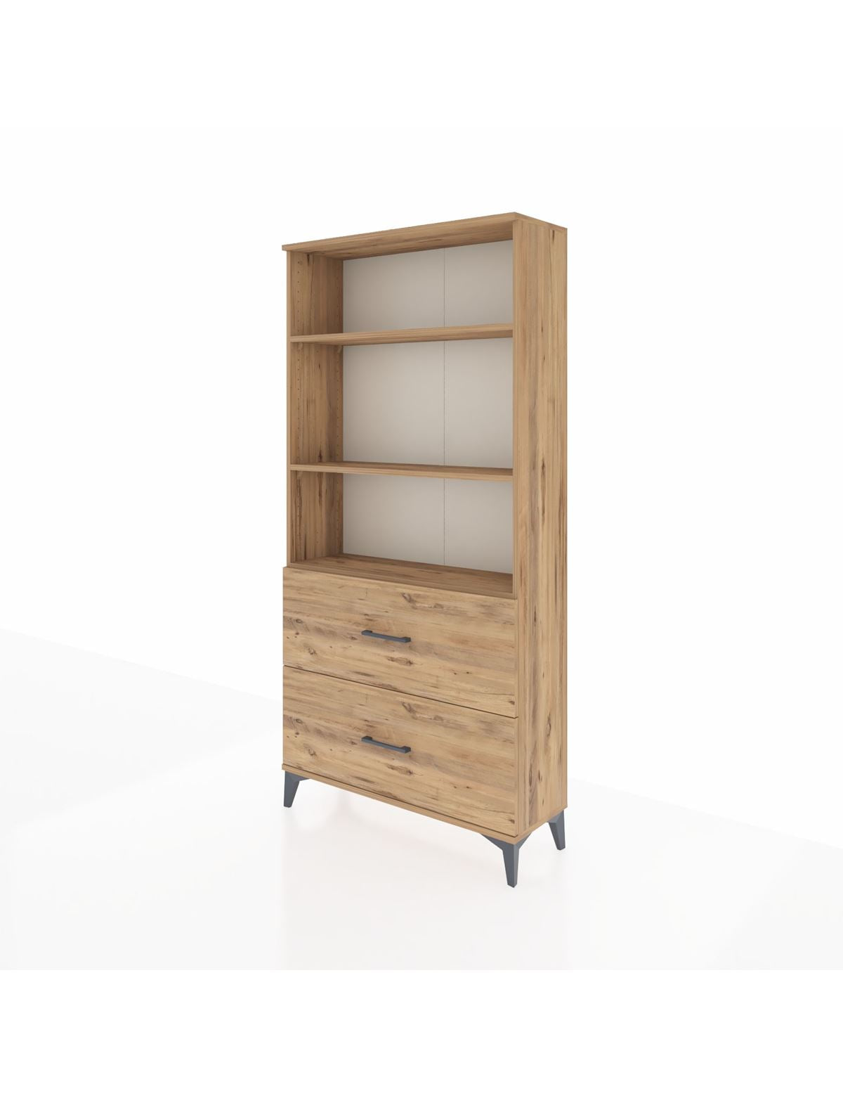 Arges Dolap 3 Raflı 2 Çekmeceli 88x30x182 - S24M049V9A
