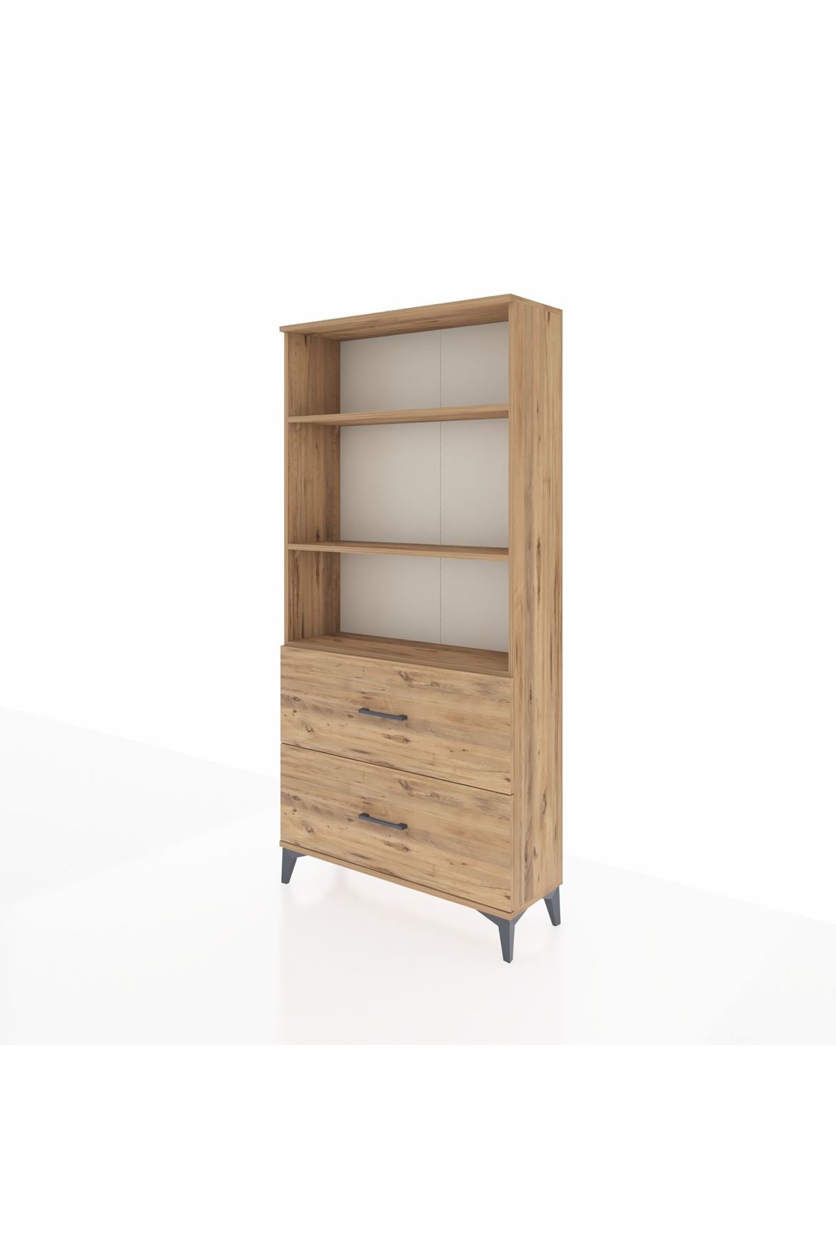 Arges Dolap 3 Raflı 2 Çekmeceli 88x30x182 - S24M049V9A